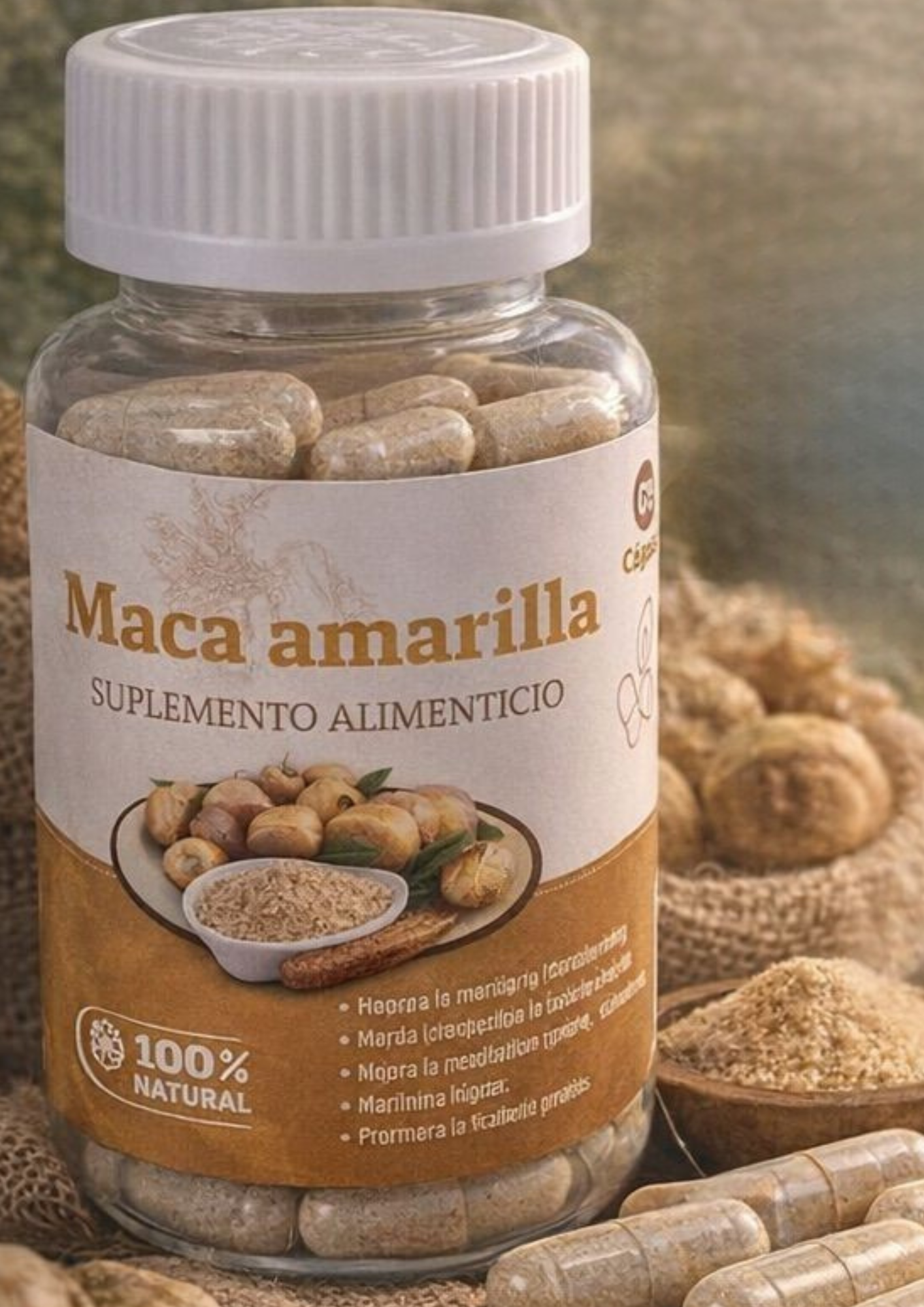 Maca Amarilla. 60 cápsulas