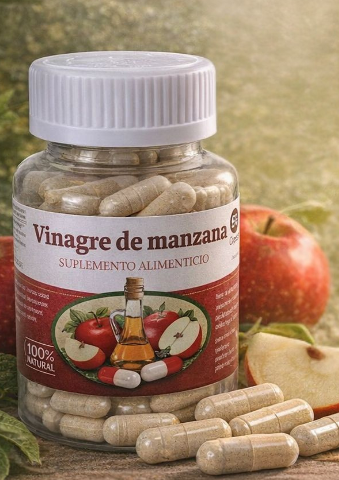 Vinagre de Manzana. 120 cápsulas