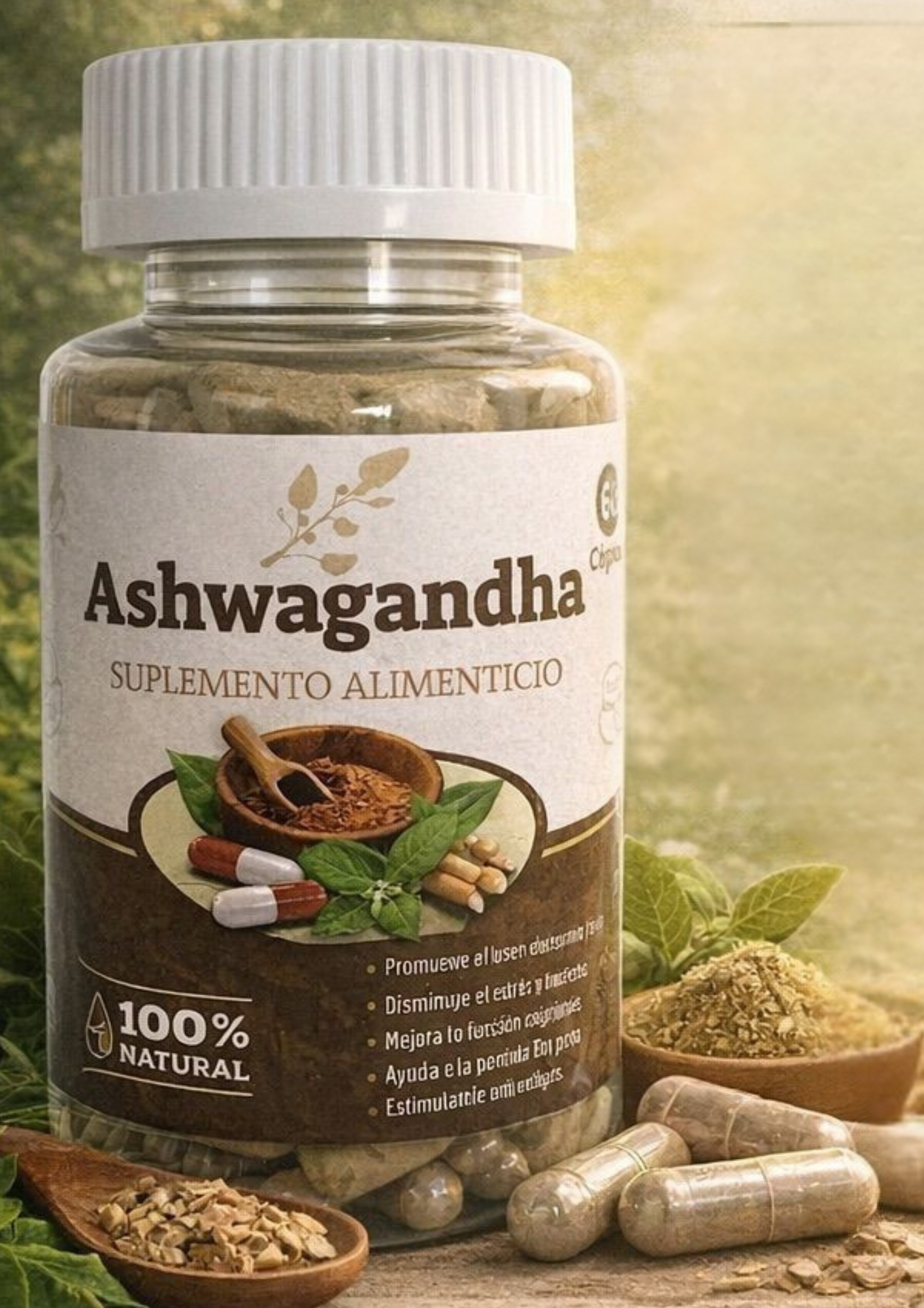 Ashwagandha. Capsulas